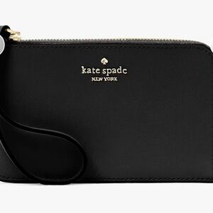 Kate Spade Lucy Small Card Holder Wristlet Black NWT